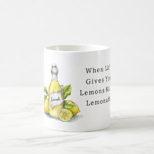 Taza De Café Cuando la Vida te Da Limones Hacer Limonada
