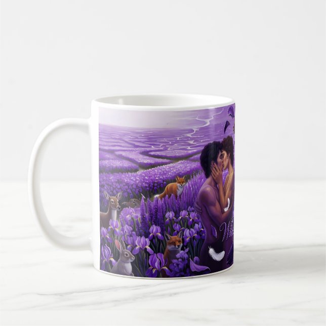 Taza De Café Cuando las palomas lloran Campos violetas de pasió (Izquierda)