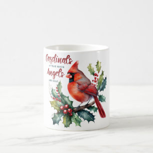 Taza De Café Cuando Los Ángeles Están Cerca, Aparecen Cardenale