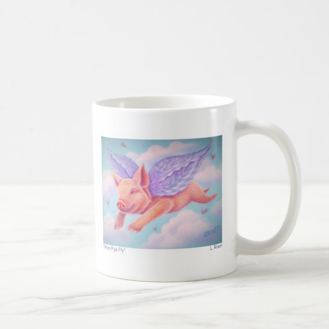 Taza De Café Cuando los cerdos vuelan (Derecha)