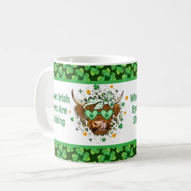 Taza De Café Cuando los ojos irlandeses sonríen (Anverso izquierdo)