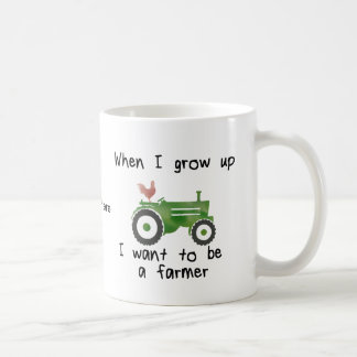 Taza De Café Cuando me crezco quiera ser un granjero