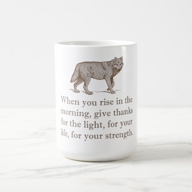 Taza De Café Cuando te levantes por la mañana (Centro)