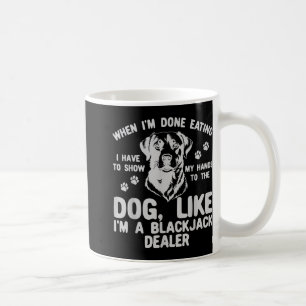 Taza De Café Cuando Terminé De Comer, Tengo Que Mostrar Mis Man