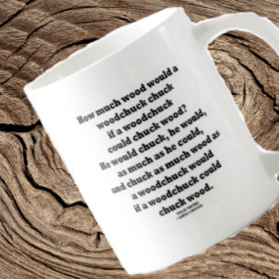 Taza De Café Cuánta Madera Sería Un Desgarro De La Madera Chuck