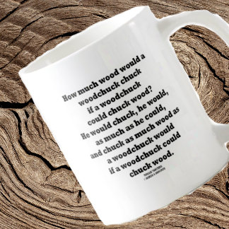 Taza De Café Cuánta Madera Sería Un Desgarro De La Madera Chuck