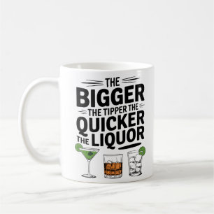 Taza De Café Cuanto más grande sea el dedo, más rápido el licor