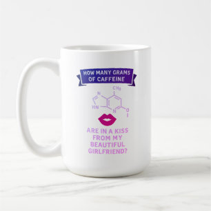 Taza De Café Cuántos gramos de cafeína hay en un beso de mi