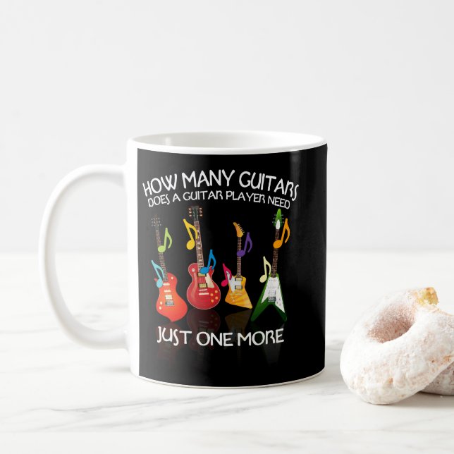 Taza De Café Cuántos Guitarristas Necesita Un Guitarrista Más (Con donut)