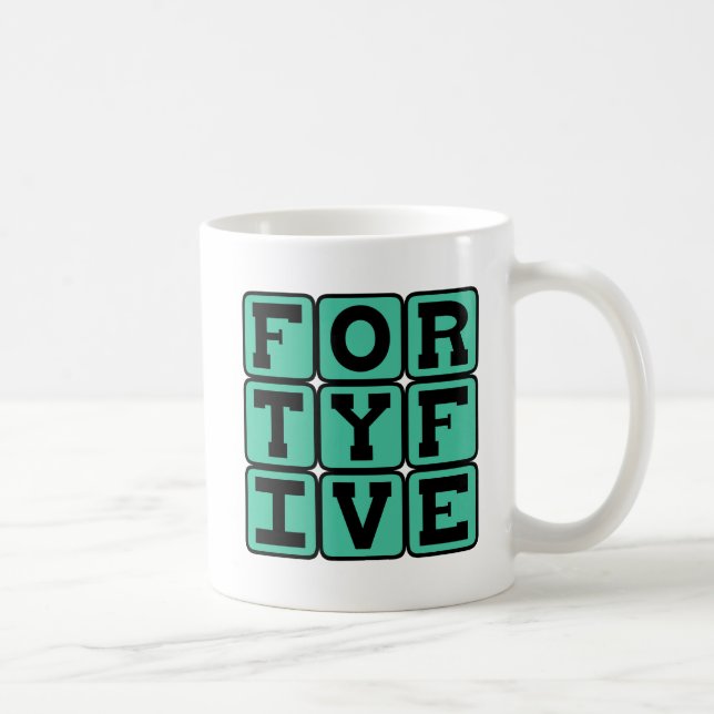 Taza De Café Cuarenta y Cinco, Número 45 (Derecha)