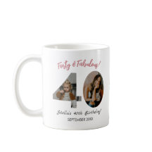 Cuarenta y Fabuloso Foto Personalizada Cumpleaños 