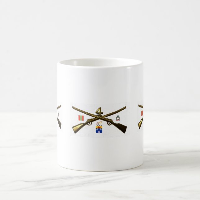 Taza De Café Cuartos rifles de la cruz del regimiento de (Centro)