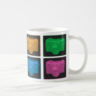 Taza De Café Cuatro cámaras Pop Art