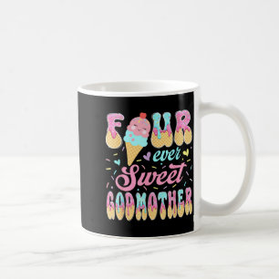 Taza De Café Cuatro dulce madrina 4 cumpleaños niña helado