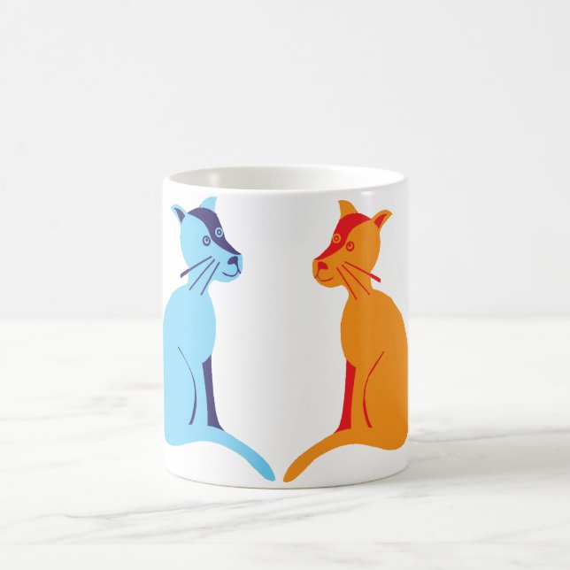 Taza De Café cuatro gatos (Centro)