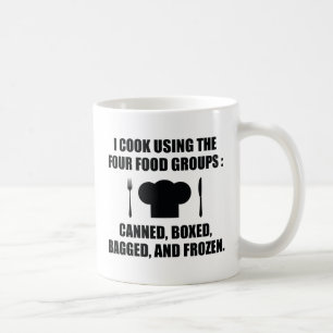 Taza De Café Cuatro grupos de alimentos