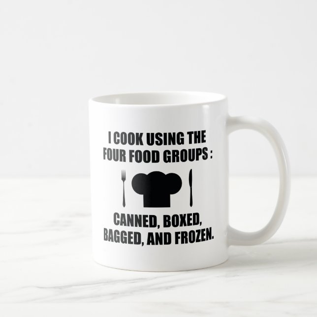Taza De Café Cuatro grupos de alimentos (Derecha)