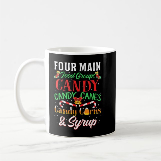 Taza De Café Cuatro grupos principales de alimentos Navidades E (Izquierda)