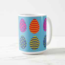 Taza De Café Cuatro huevos de Pascua de colores