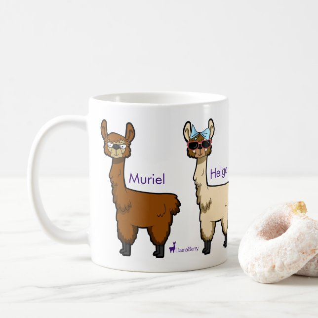 Taza De Café Cuatro Llamas Mug (Con donut)