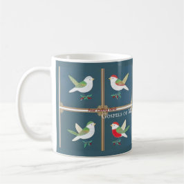 Taza De Café Cuatro pájaros llamantes, 4º día de Navidades atra