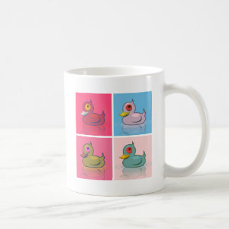 Taza De Café Cuatro patos coloridos