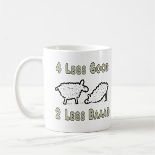 Taza De Café Cuatro Piernas Muy Gracioso Pun