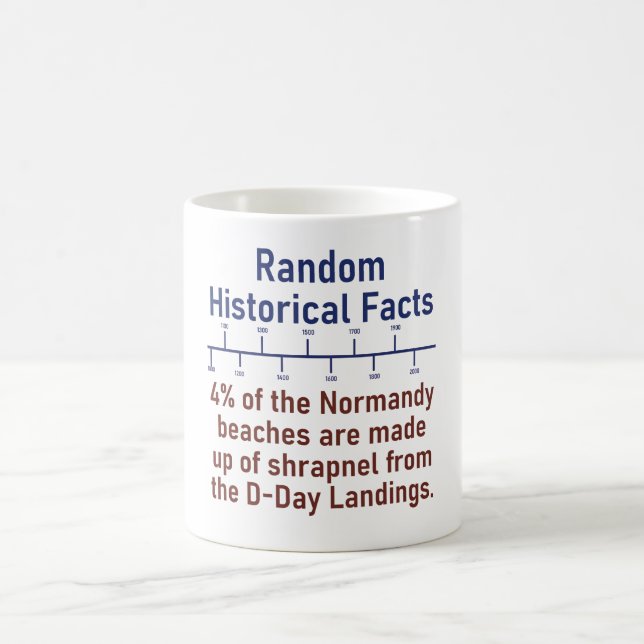 Taza De Café Cuatro Por Ciento De Las Playas De Normandía - Fa  (Centro)
