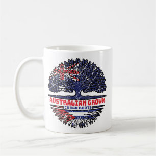 Taza De Café Cuba Bandera de raíces cubanas australianas