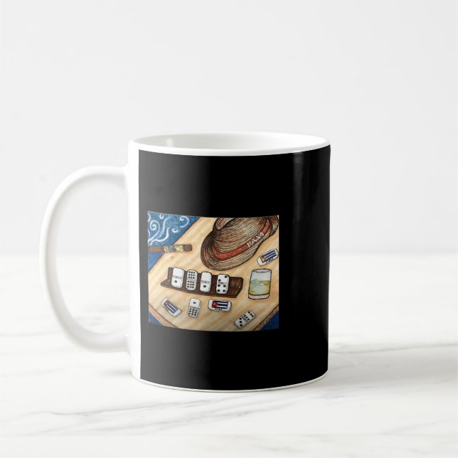 Taza De Café Cuba camiseta cubana predomina juego El cigarro cu (Izquierda)