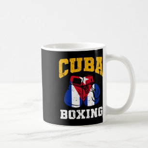 Taza De Café Cuba Guantes de boxeo Bandera Cubana Equipo de Box