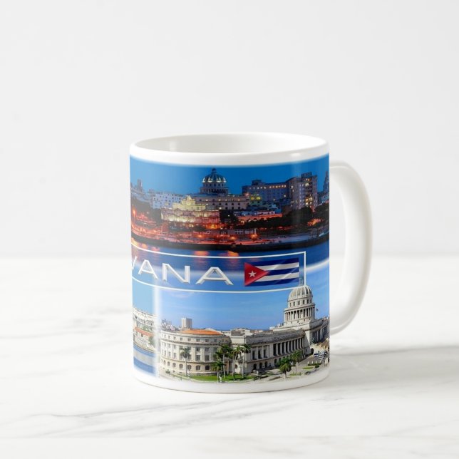 Taza De Café Cuba - La Habana - (Anverso derecho)
