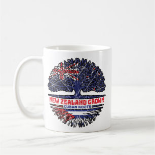 Taza De Café Cuba Raíces de árboles neozelandeses cubanos
