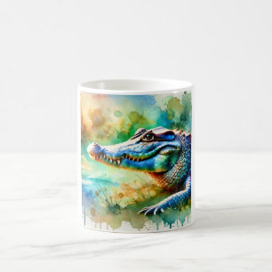 Taza De Café Cuban Crocodile 230924AREF121 - Watercolor