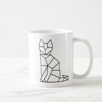 Taza de café cúbica del gato