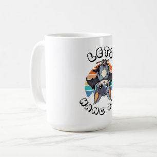 Taza De Café Cubierta colgada y atardecer retro Vamos a colga