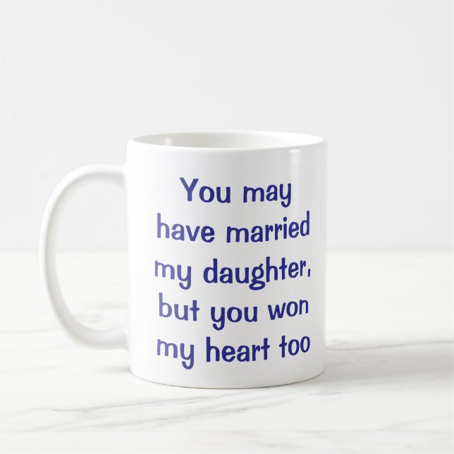 Taza De Café Cubierta de regalo cerámico yerno de café Mug (Izquierda)