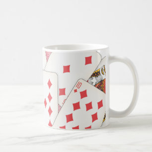 Taza De Café Cubierta de tarjetas