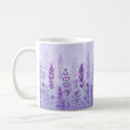 Taza De Café Cubierta estética de lavanda púrpura