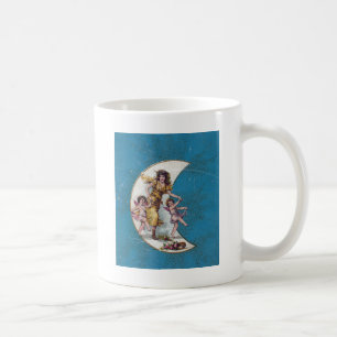 Taza De Café Cubierta posterior del libro de hadas azules