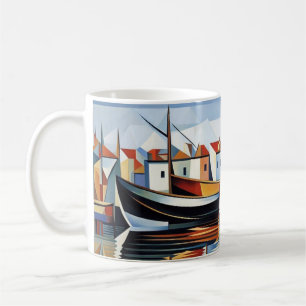 Taza De Café Cubismo costero