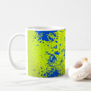 Taza De Café Cubo De Pintura Gracioso Con Plata De Pintura Colo