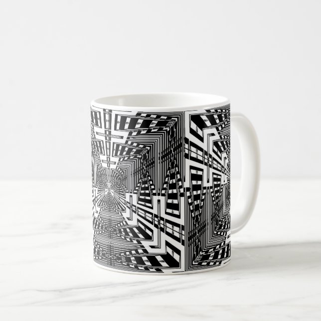 Taza De Café Cubo de reflejo invertido (Anverso derecho)