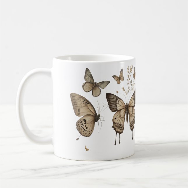 Taza De Café Cubos de mariposa de Serene (Izquierda)