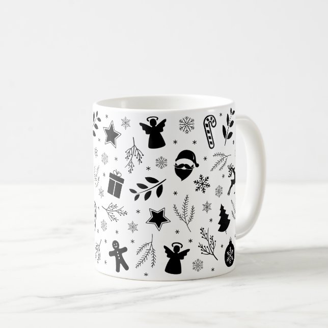 Taza De Café Cubos de navidad (Anverso derecho)