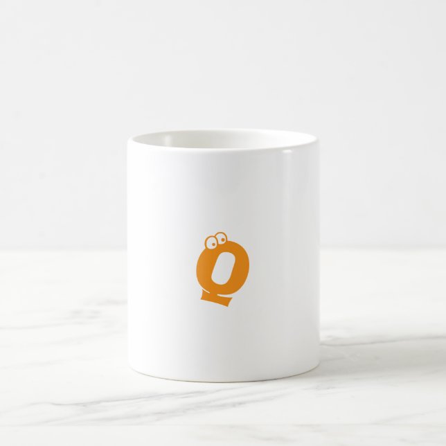 Taza De Café Cubos de reina con letra Q (Centro)