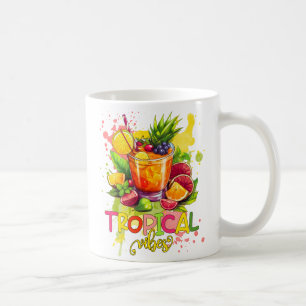 Taza De Café Cubos tropicales - Frutas acuáticas de los tubos d