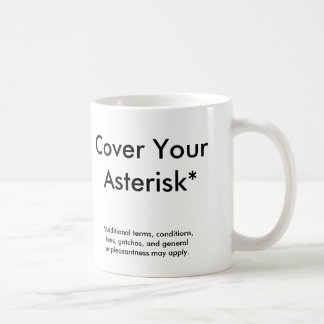 Taza De Café Cubra su Asterisk*