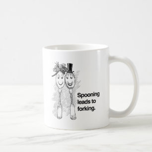 Taza De Café Cucharadas llevan a tenedorazos