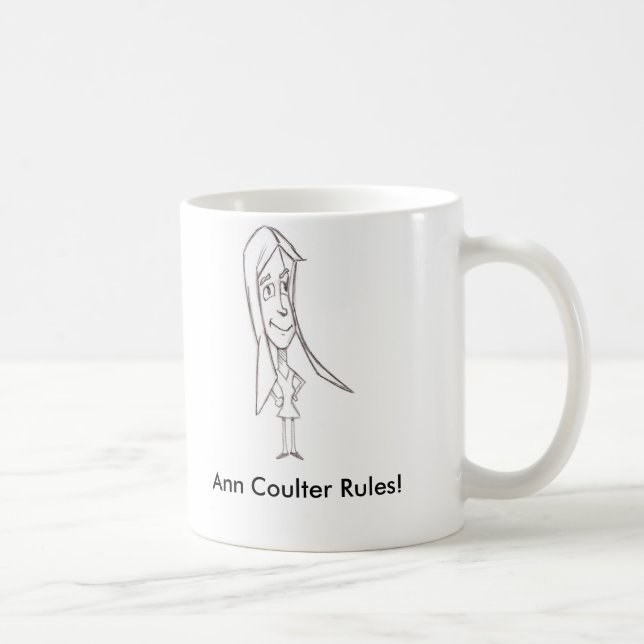 Taza De Café ¡Cuchilla, reglas de Ann Coulter! (Derecha)